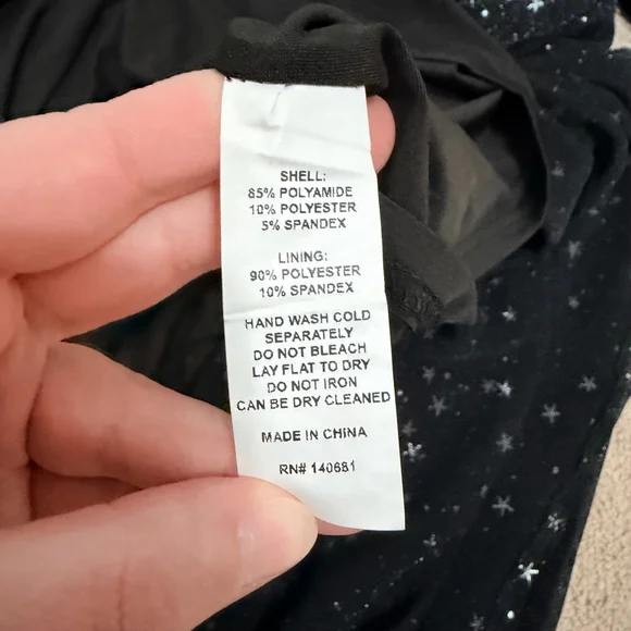 Unique Vintage Celestial Dream Gown Black Silver Star Maxi Dress L - Picture 12 of 15